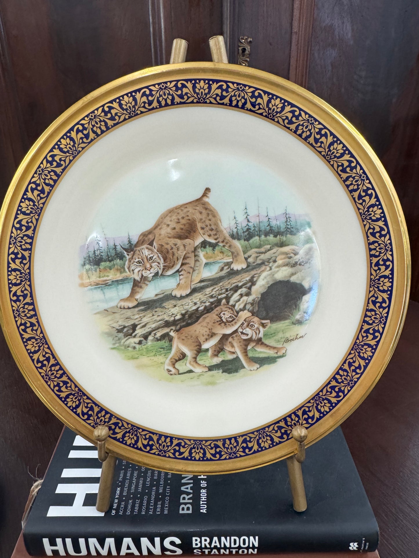 Vintage Lenox Woodland Wildlife platea (sold individually)