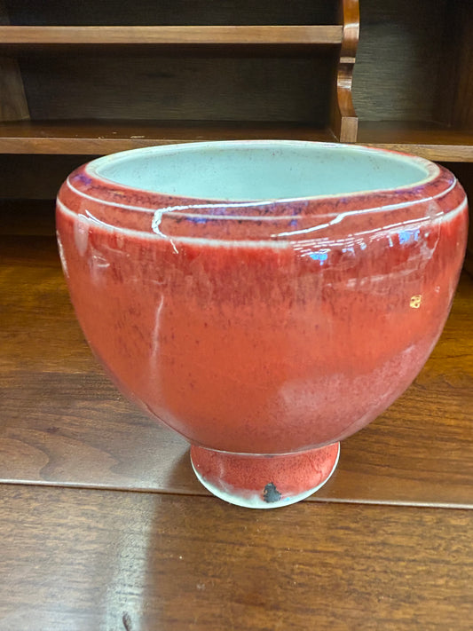 Signed McKinnell Studio Pottery Pedestal Bowl