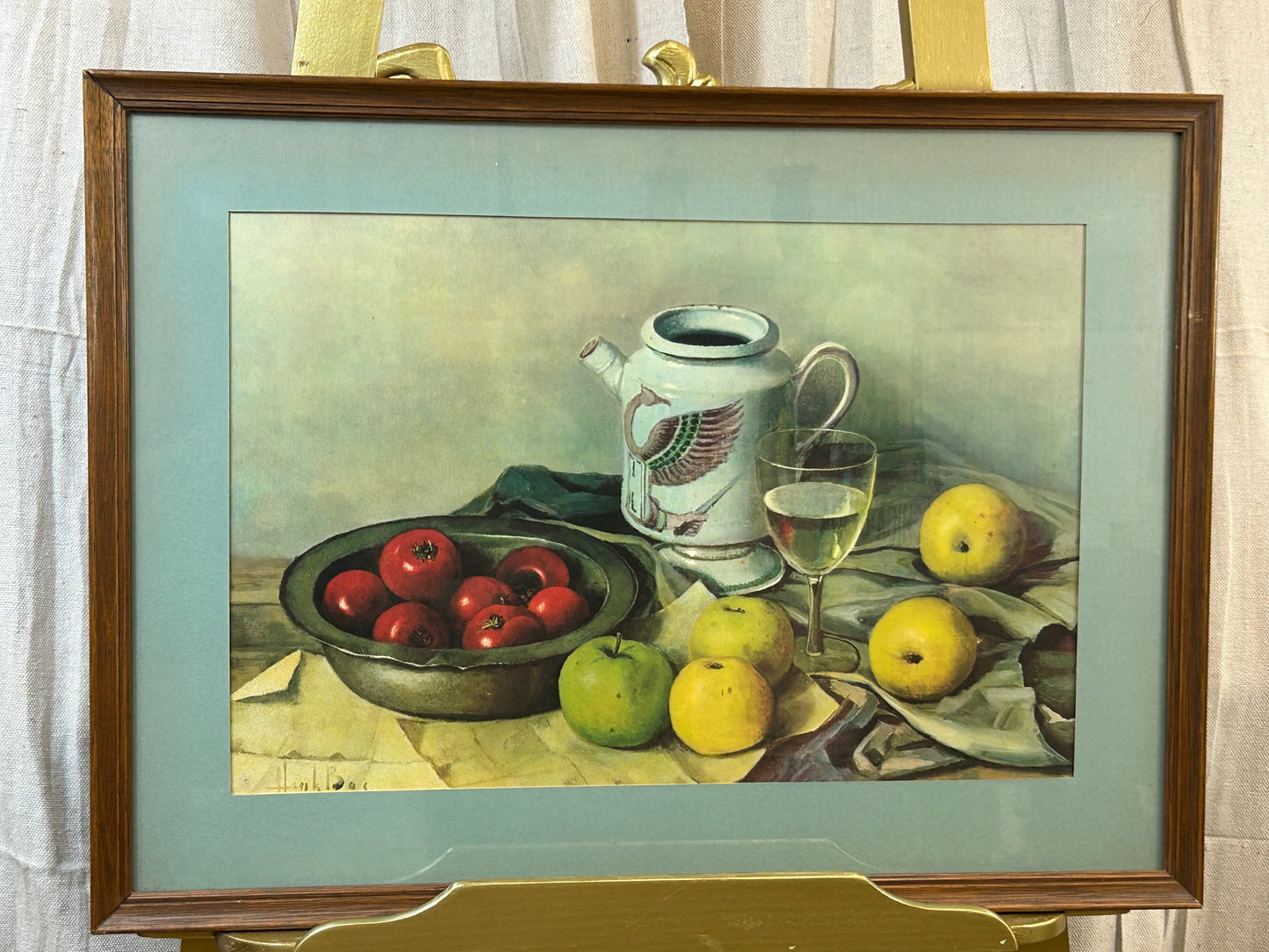 Vintage Henk Bos Still Life Framed Print