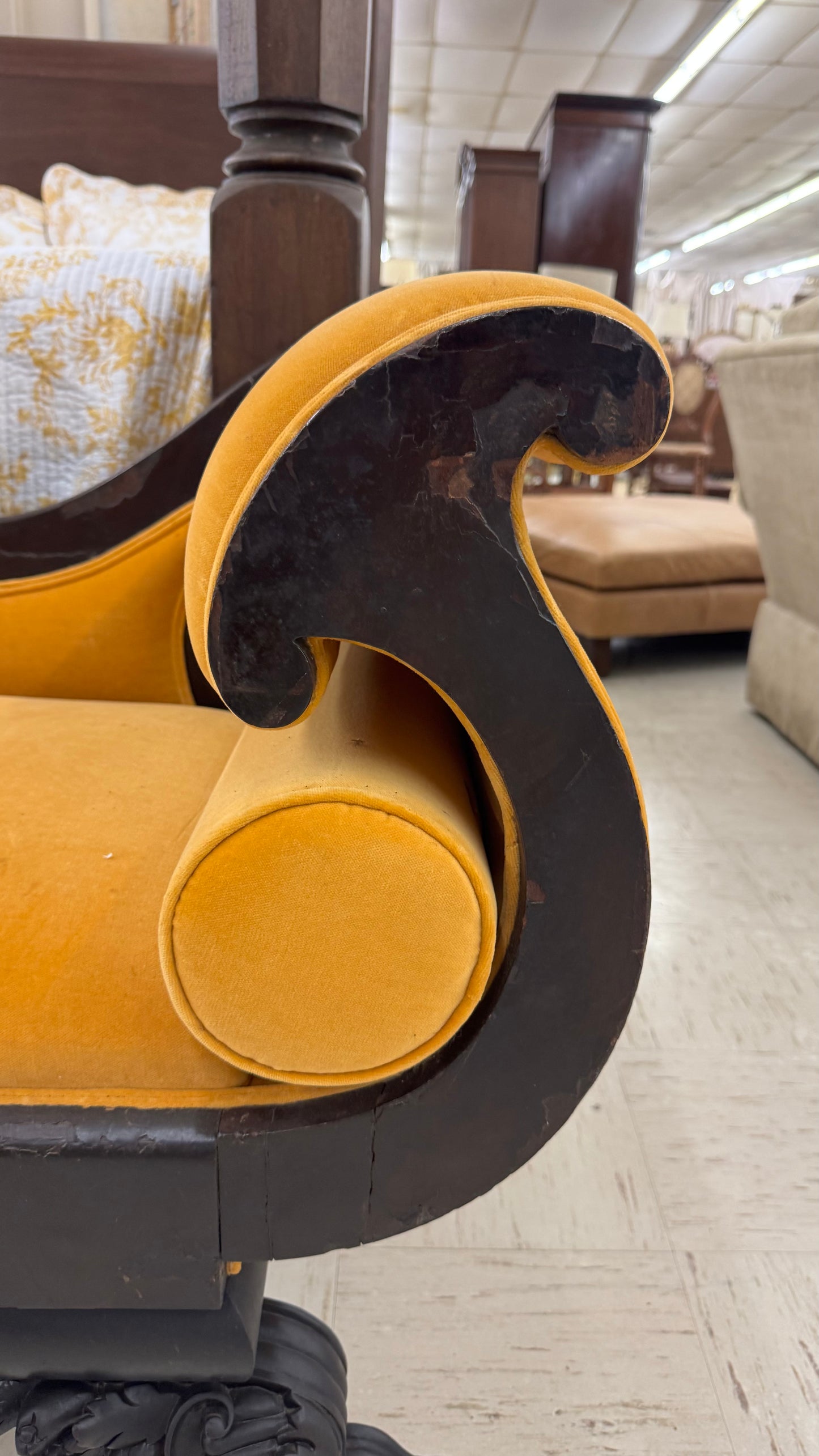 Empire Velvet Couch