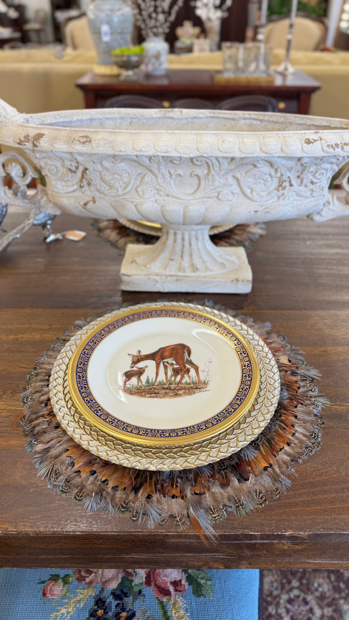 Vintage Lenox Woodland Wildlife platea (sold individually)
