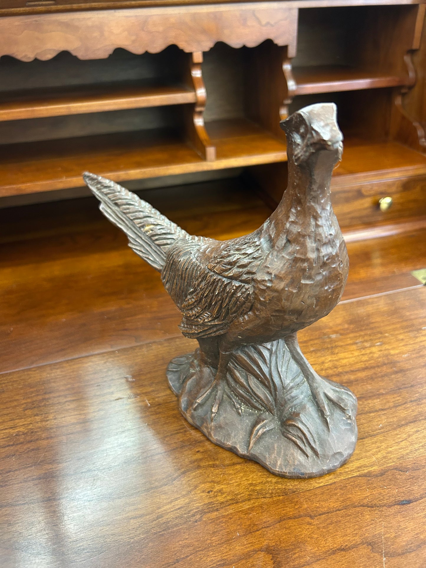 Carved Wood Pheasant