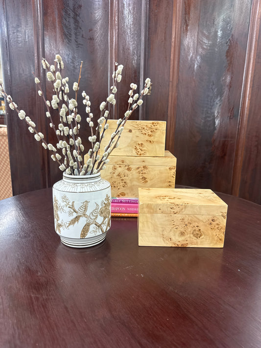 Burl Wood Boxes