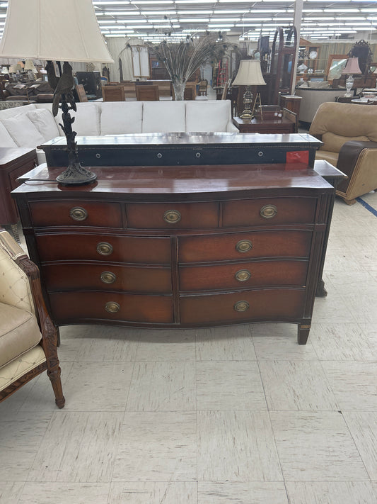 Vintage Mahogany Serpentine Front Dresser