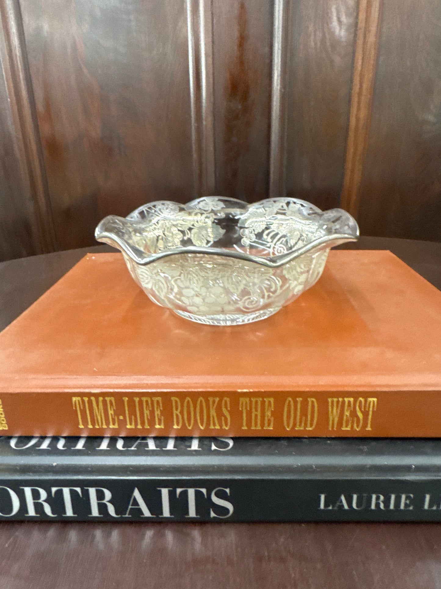 Vintage Sterling Overlay Bowl