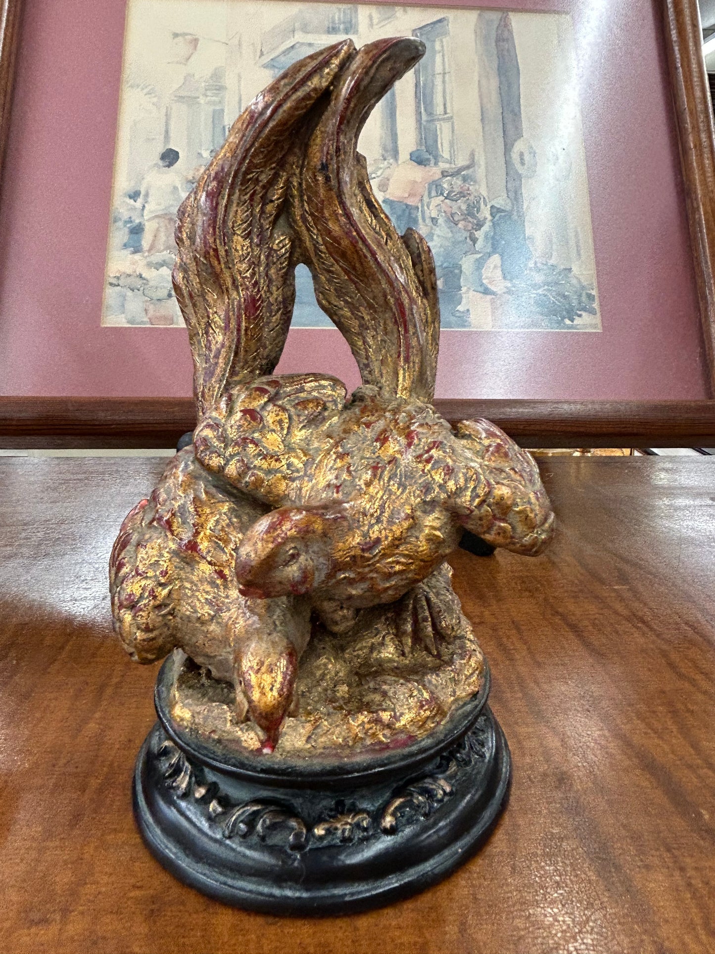 Vintage Style Gilt Pheasant Bookends – Pair