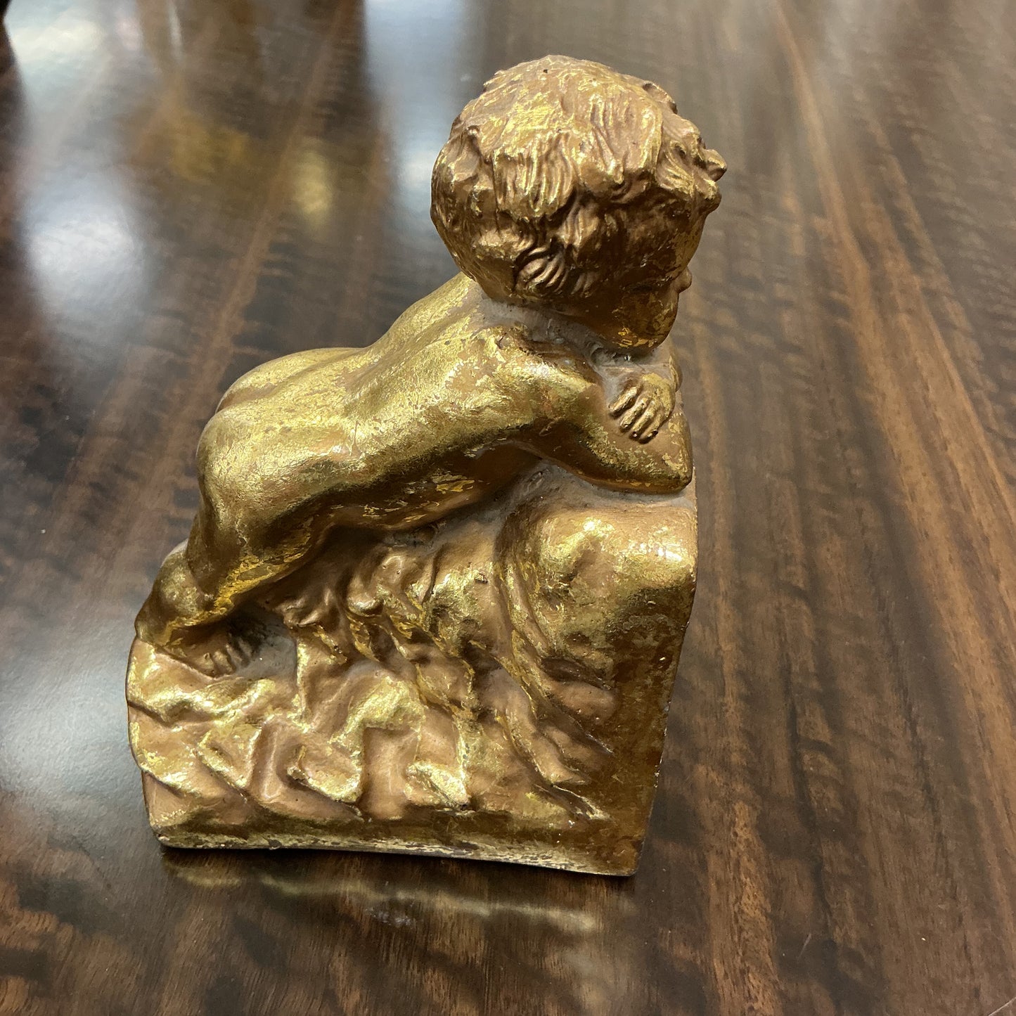 French Style Reclining Cherub Bookends