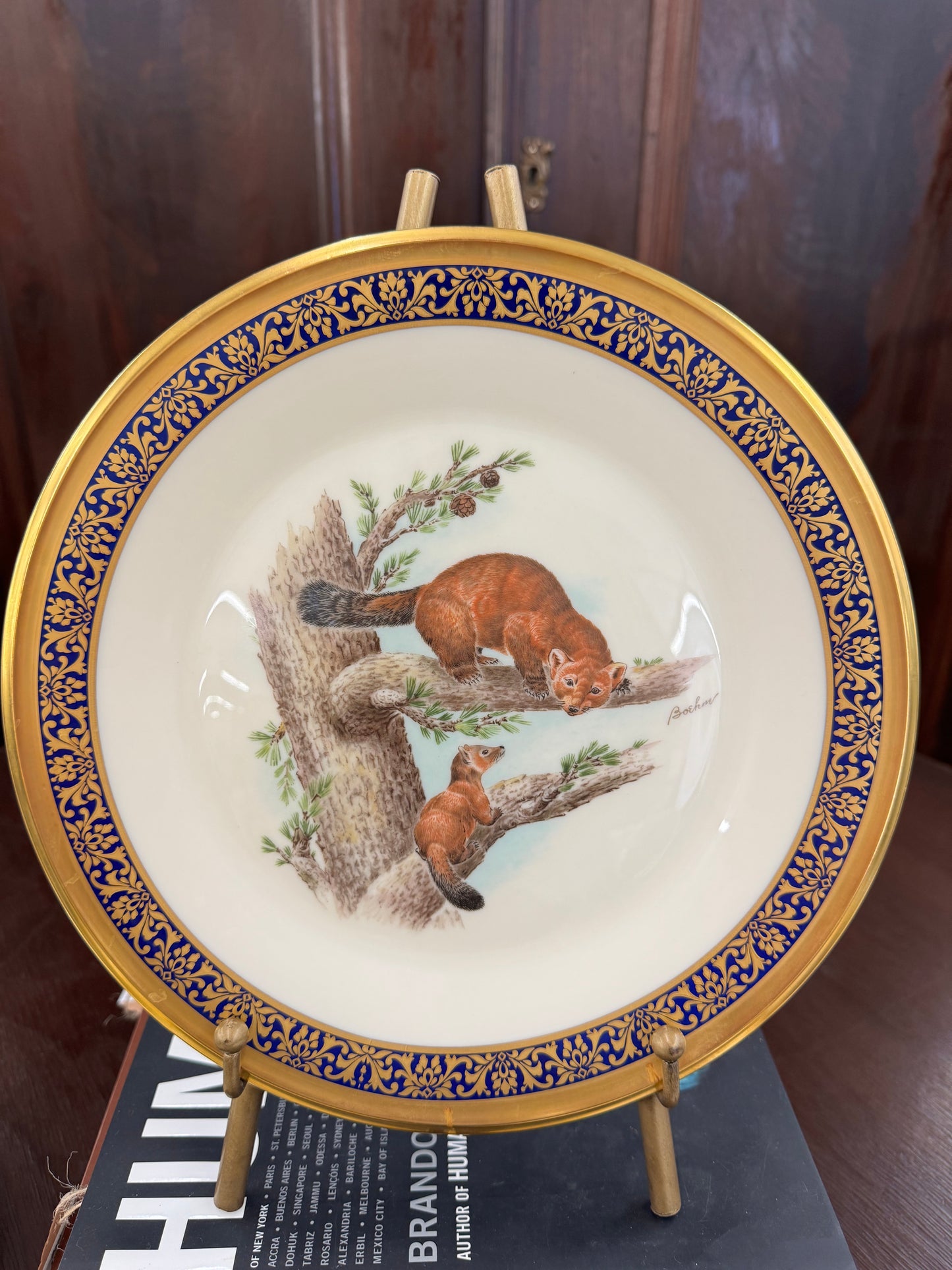 Vintage Lenox Woodland Wildlife platea (sold individually)