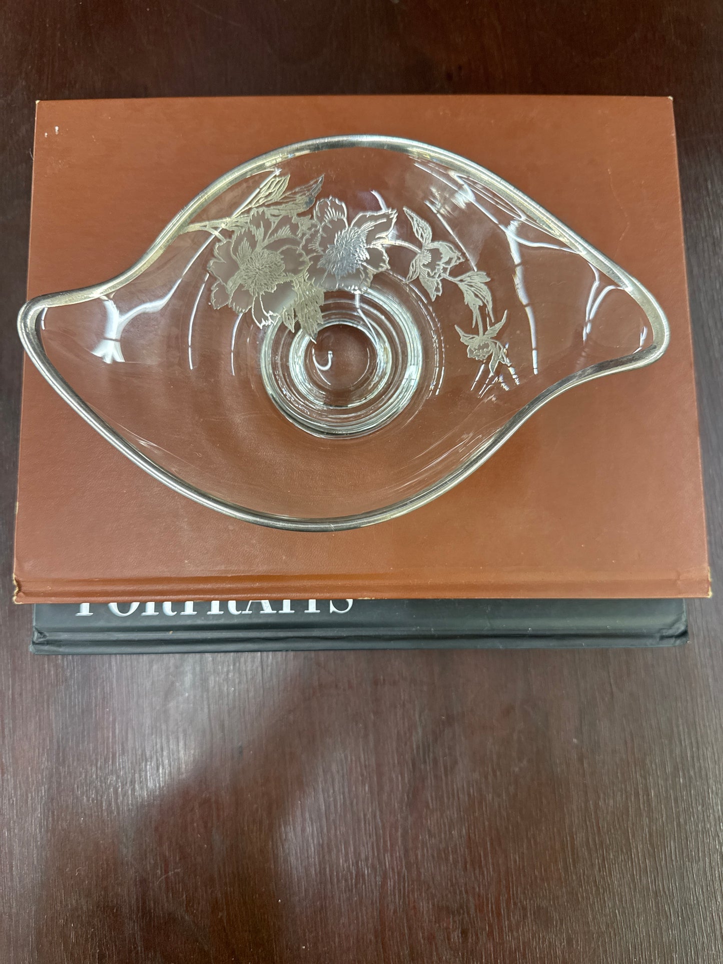 Vintage Sterling Overlay Console Bowl