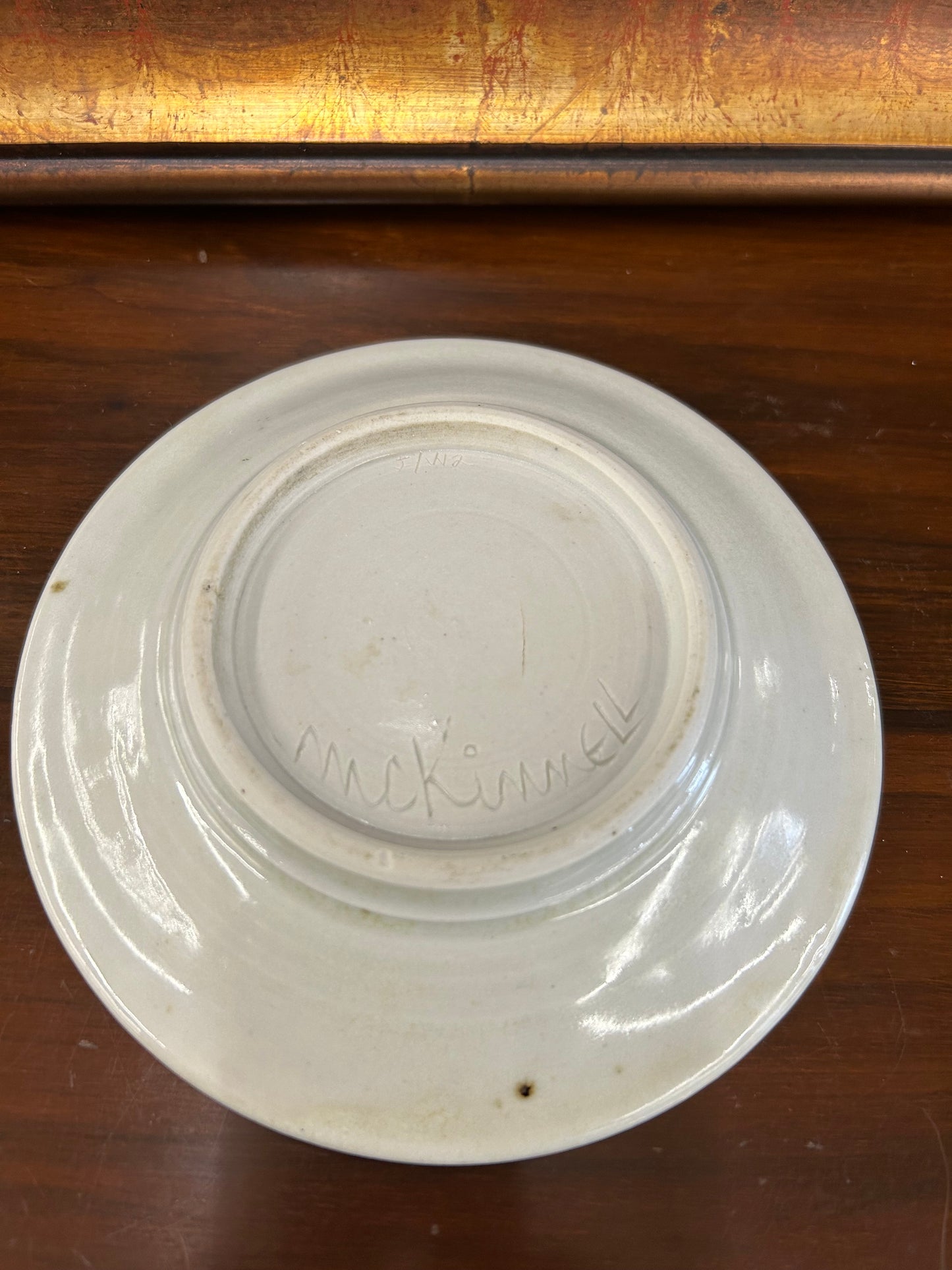 Signed McKinnell Studio Pottery Plate (6.5”)
