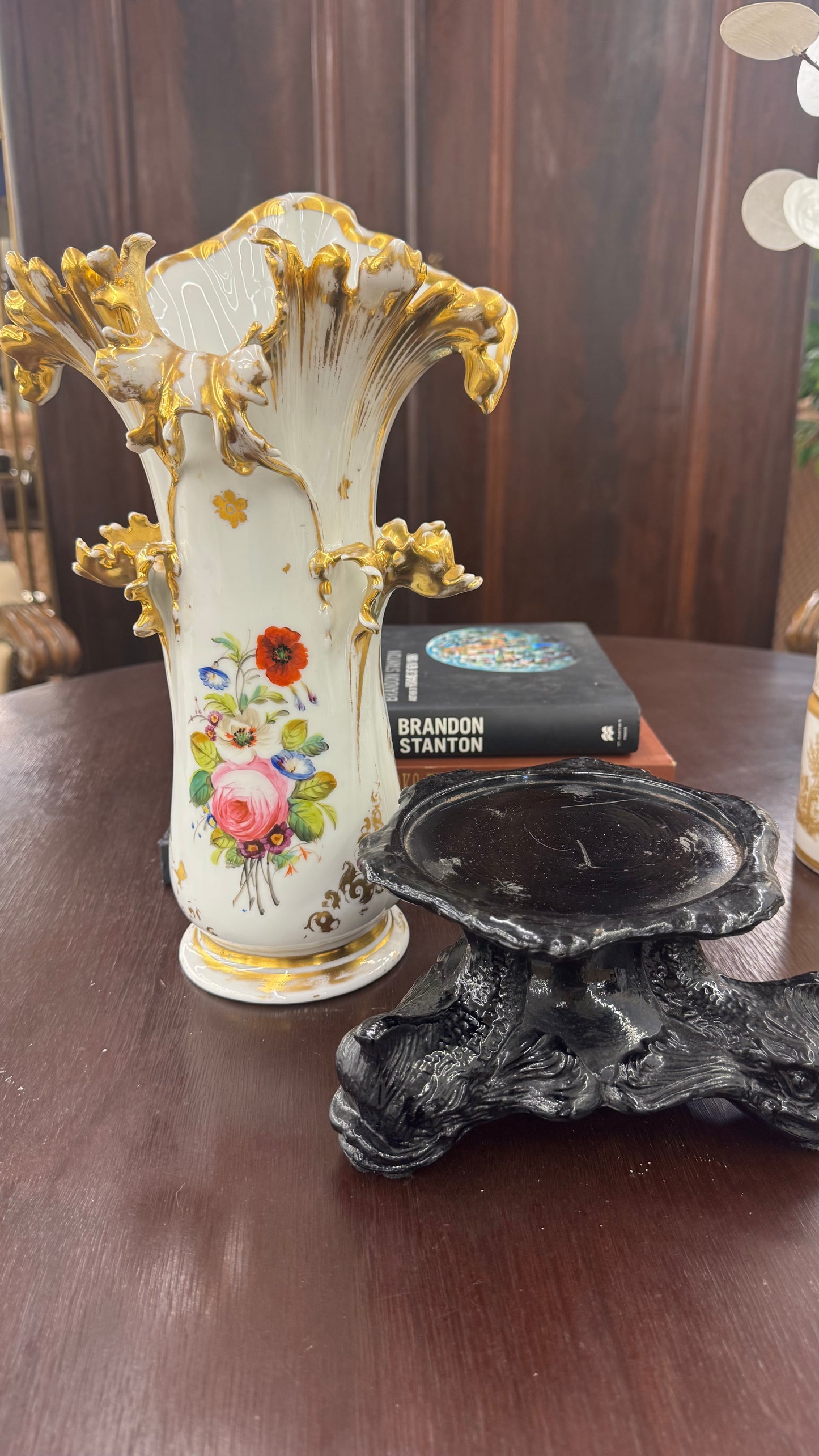 Hand painted Antique porcelain vase