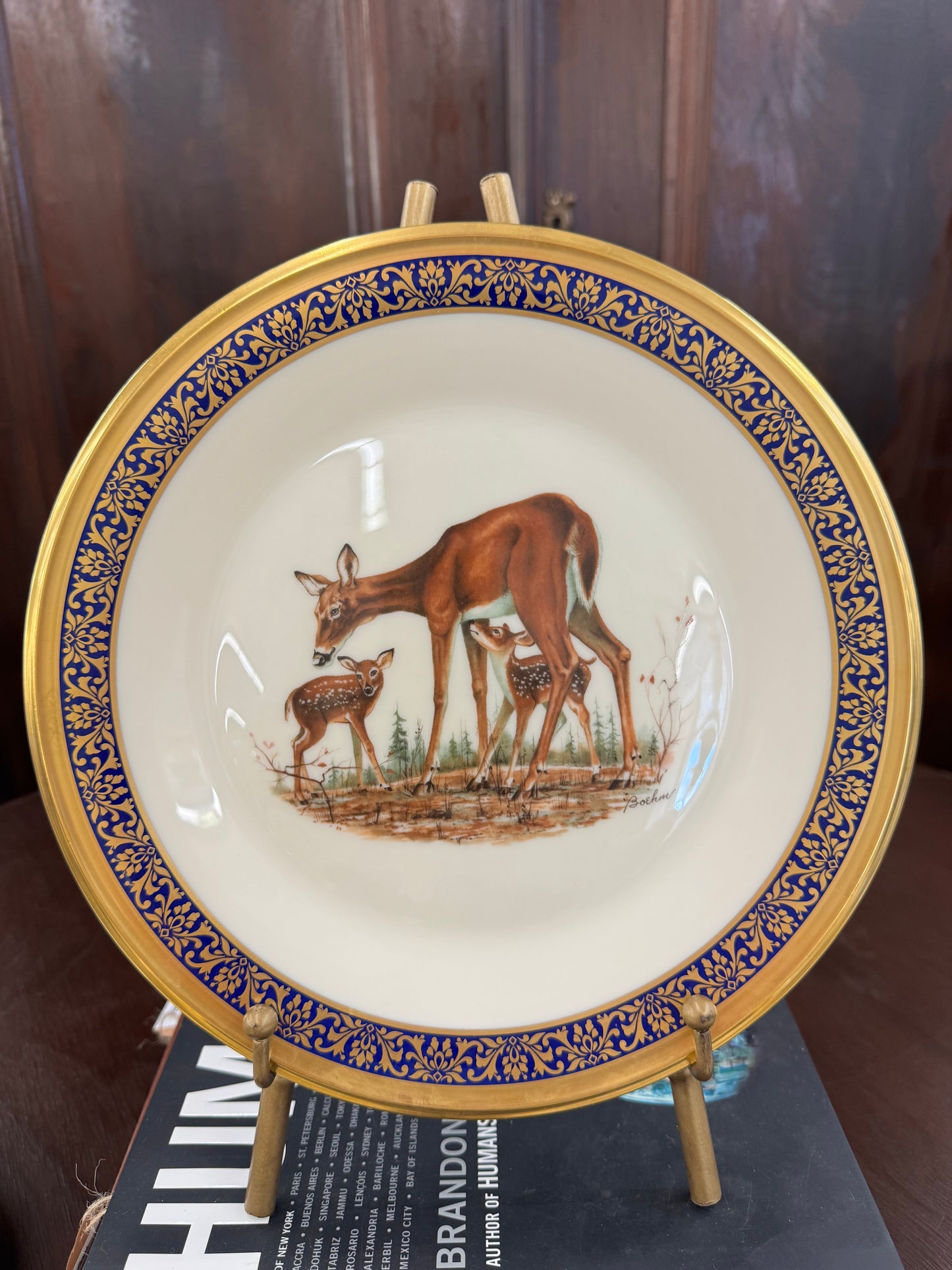 Vintage Lenox Woodland Wildlife platea (sold individually)
