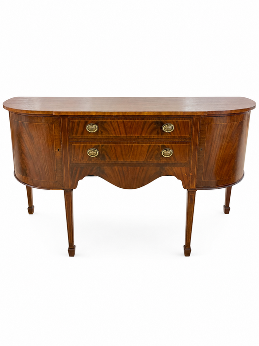 Federal Style Bowfront Mahogany Sideboard