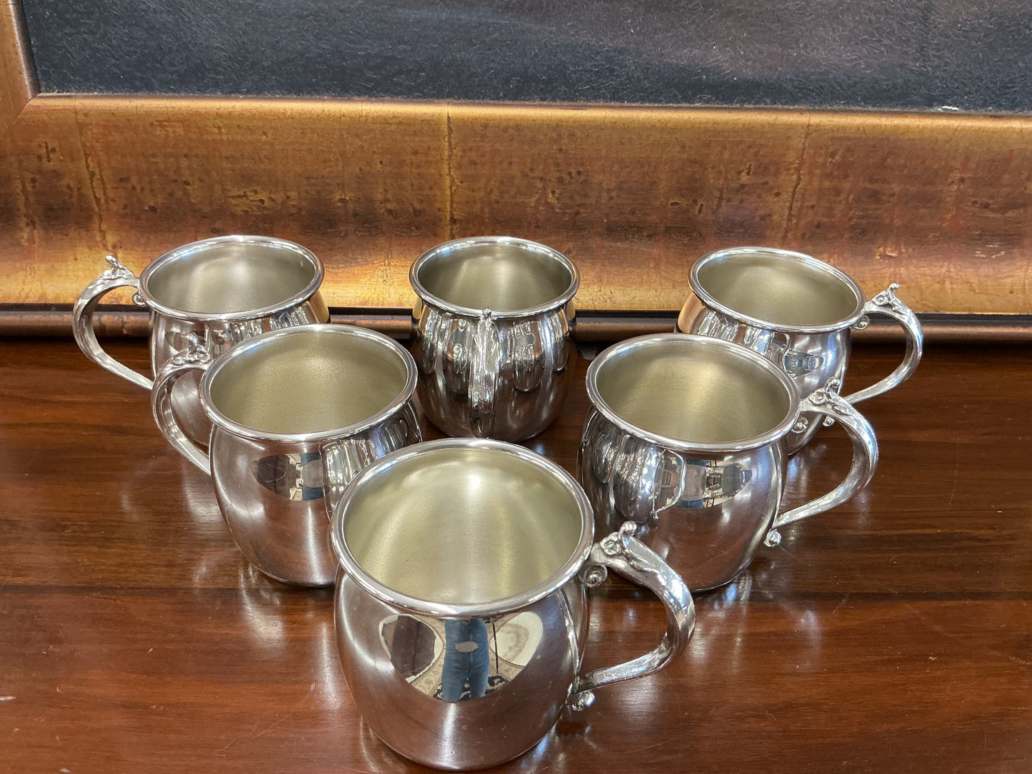 Set of 6 Vintage F.B. Rogers silverplate punch cups