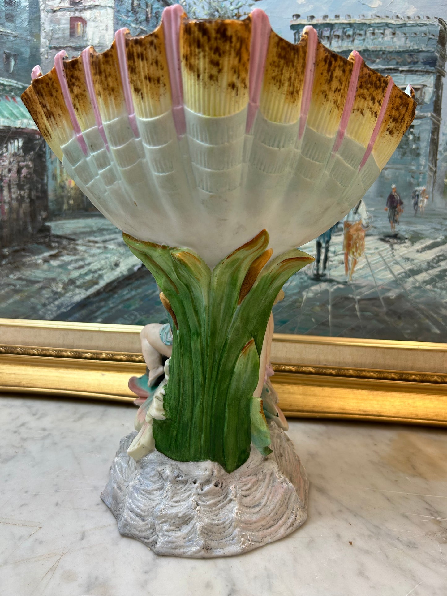 Spectacular antique figural porcelain centerpiece