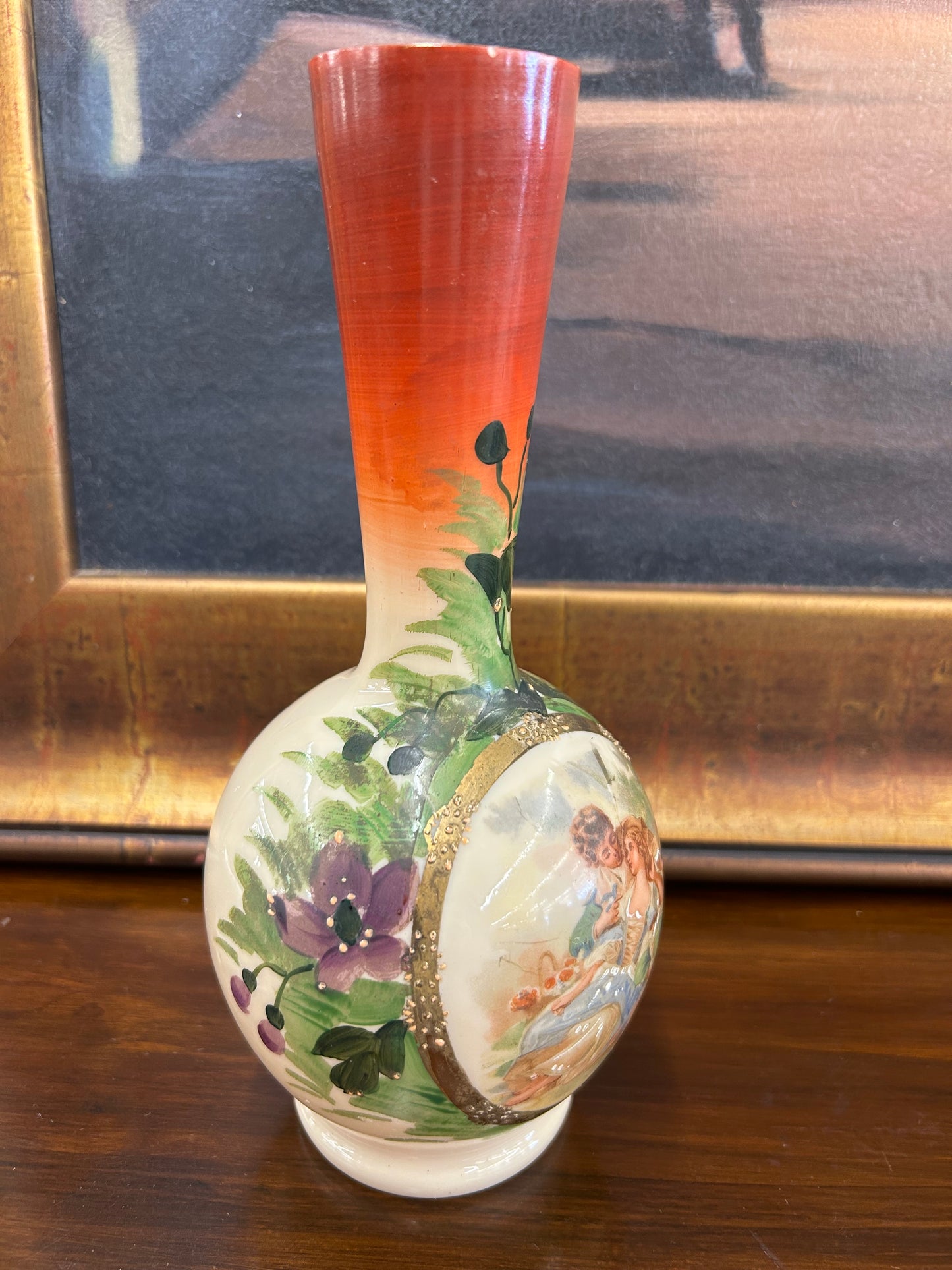 Royal Vienna Style Porcelain Vases, Signed “Boucher” (Pair)