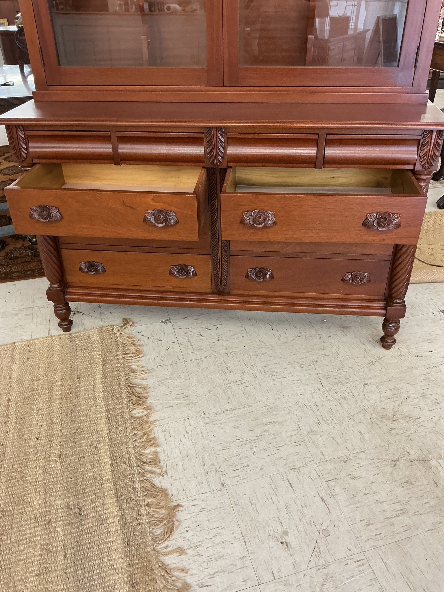 Traditional Cherry Gun Cabinet