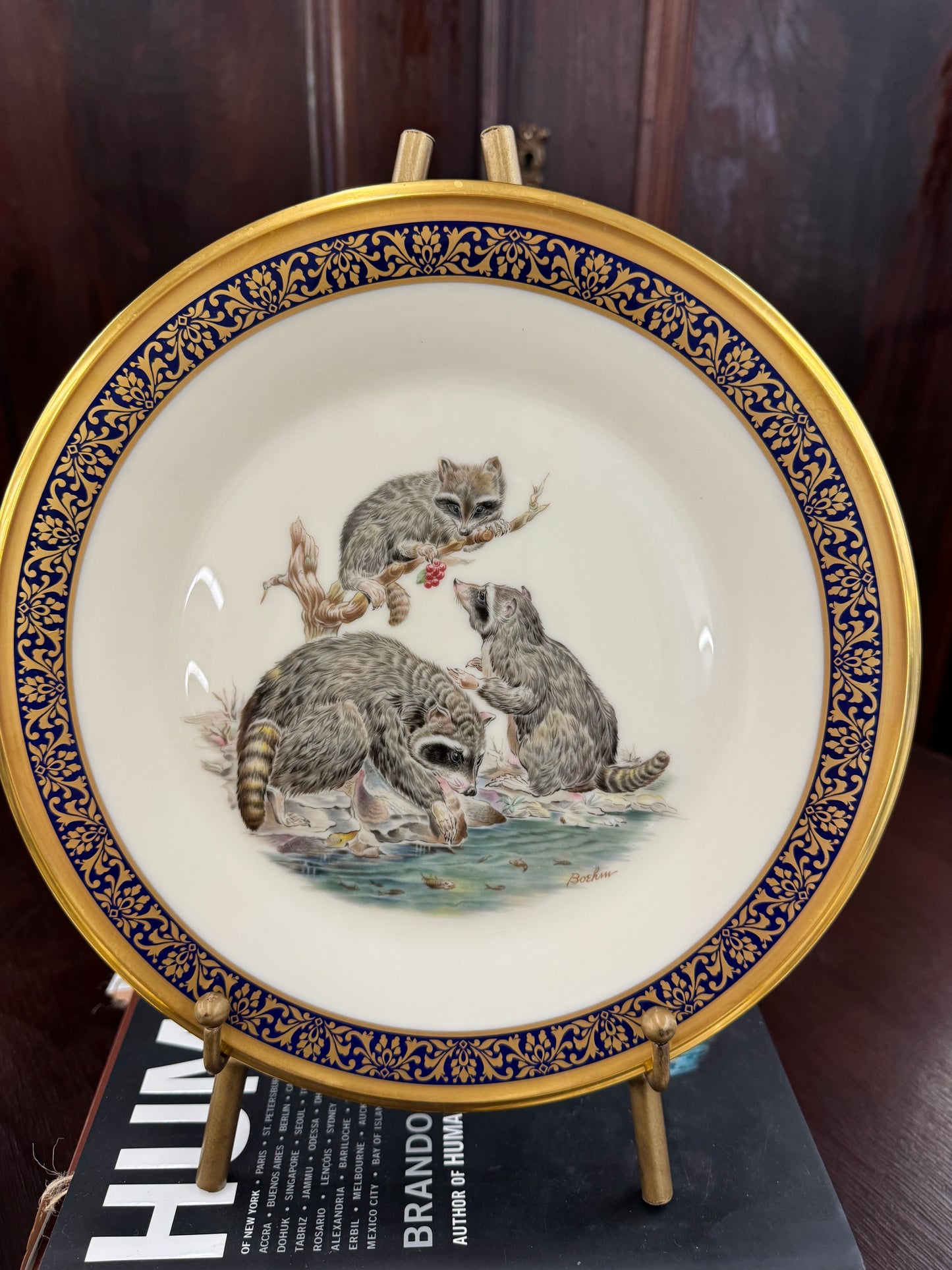 Vintage Lenox Woodland Wildlife platea (sold individually)