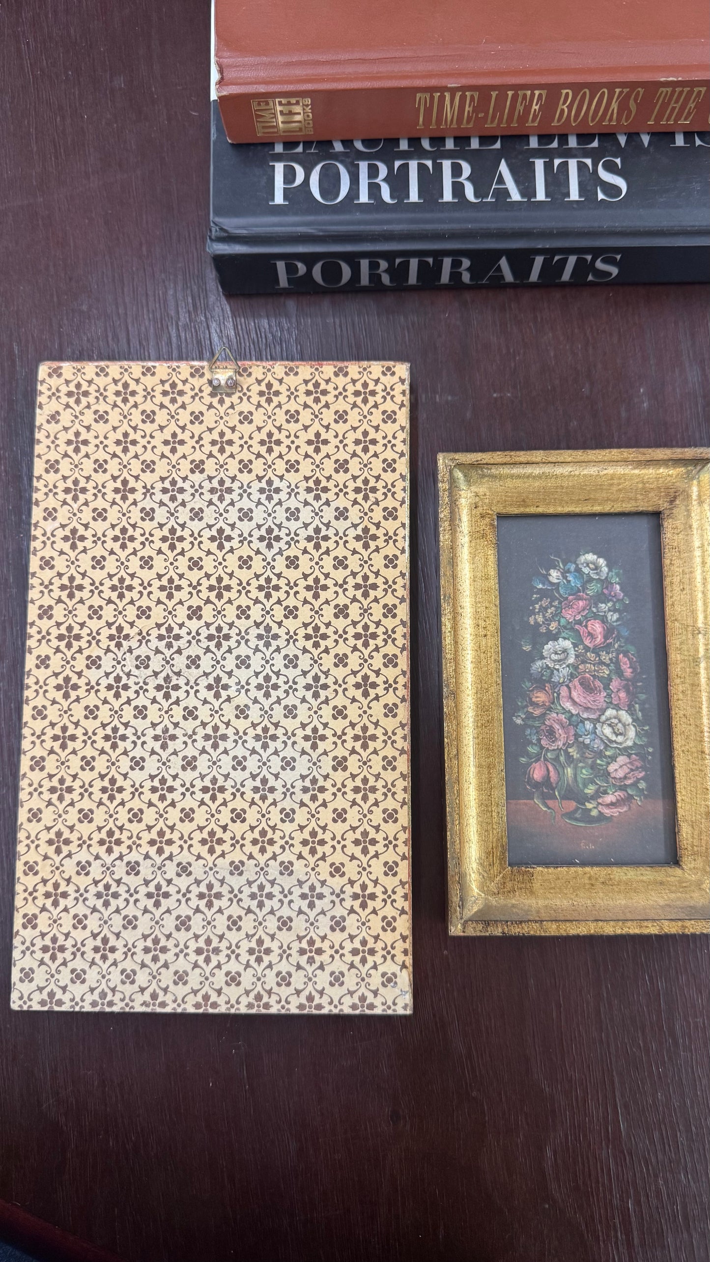Pair of Vintage Floral Gilt Framed Prints