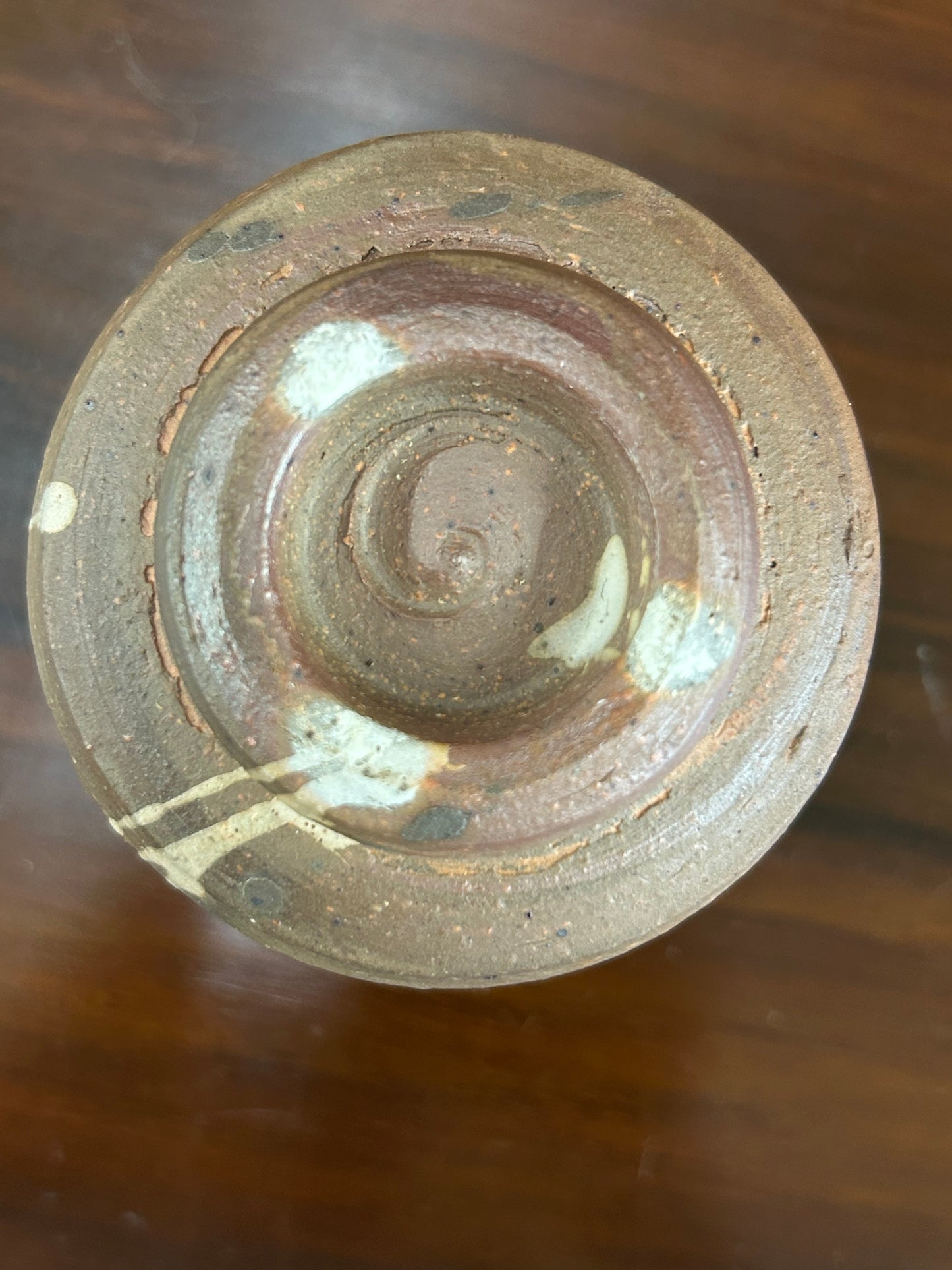 Pair of hand-thrown Kevin Crowe studio pottery cup