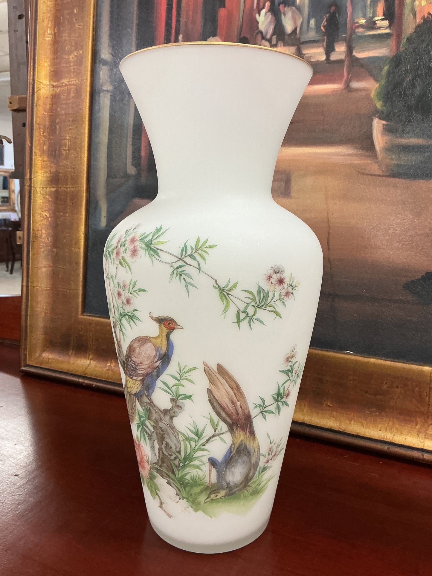 Elegant vintage porcelain vase