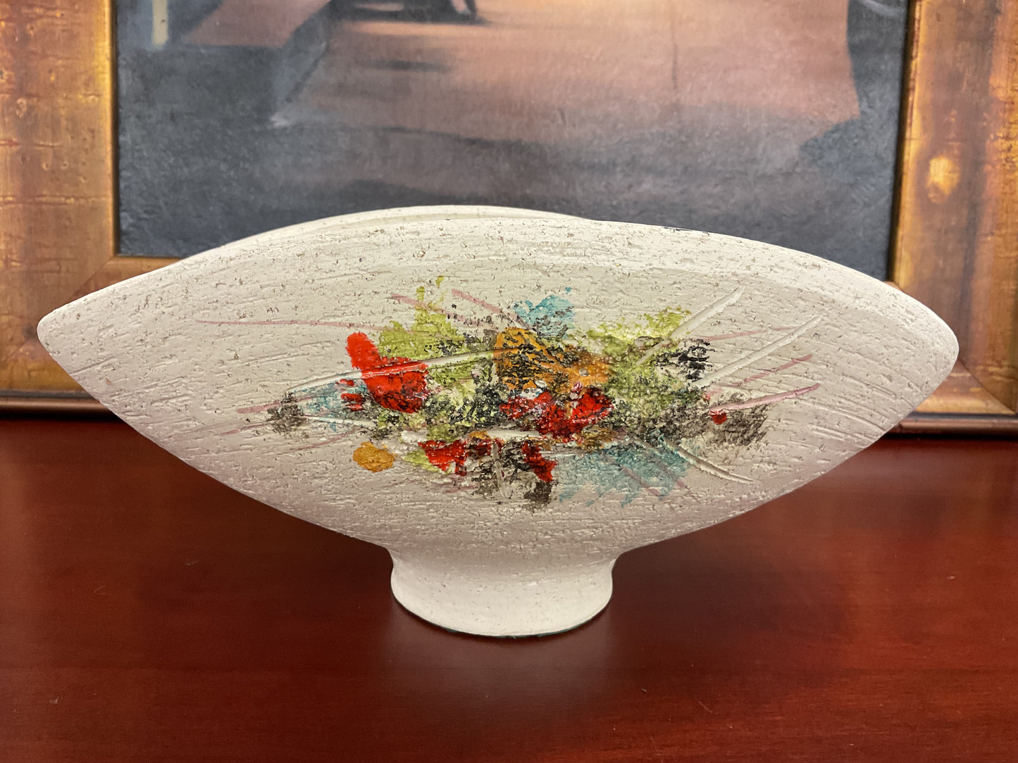 Vintage Mid-Century Atomic Art Pottery Bowl (1953)