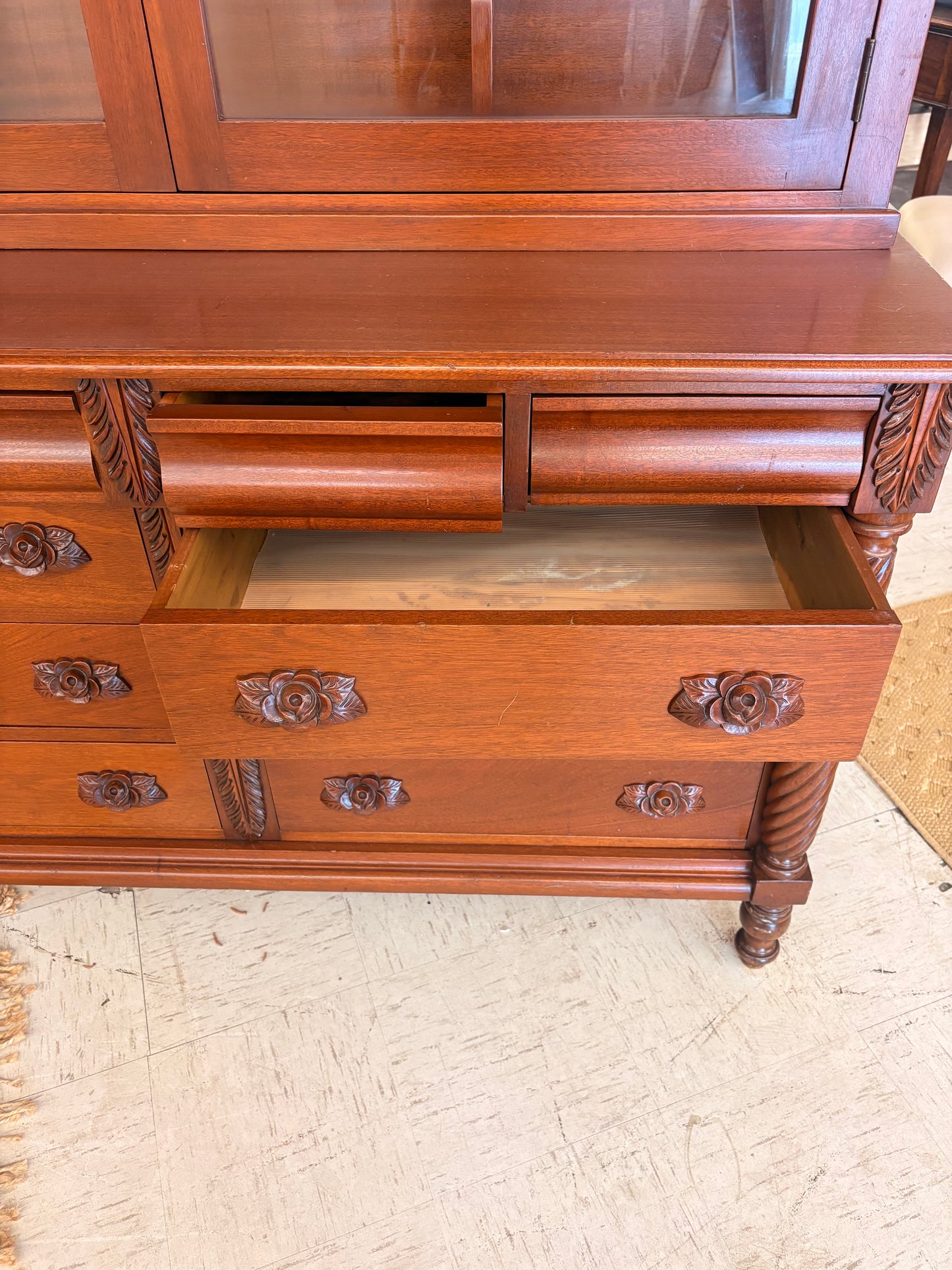 Traditional Cherry Gun Cabinet