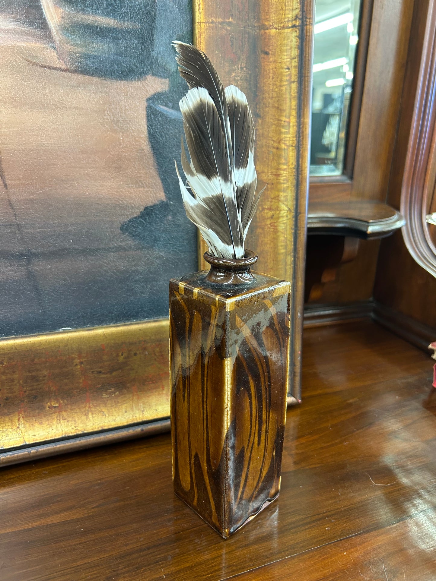 Tall Studio Pottery Bud Vase (6¾”)