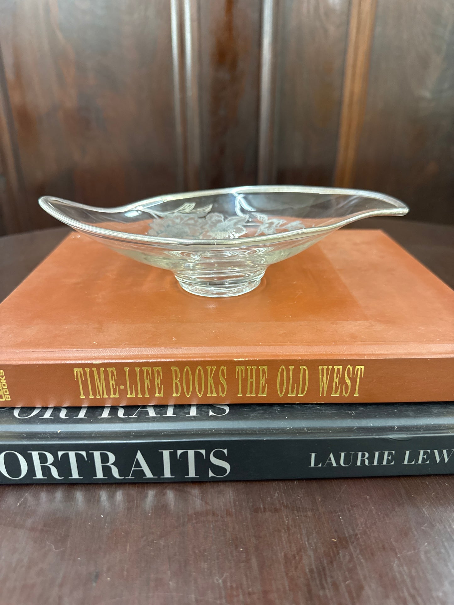 Vintage Sterling Overlay Console Bowl