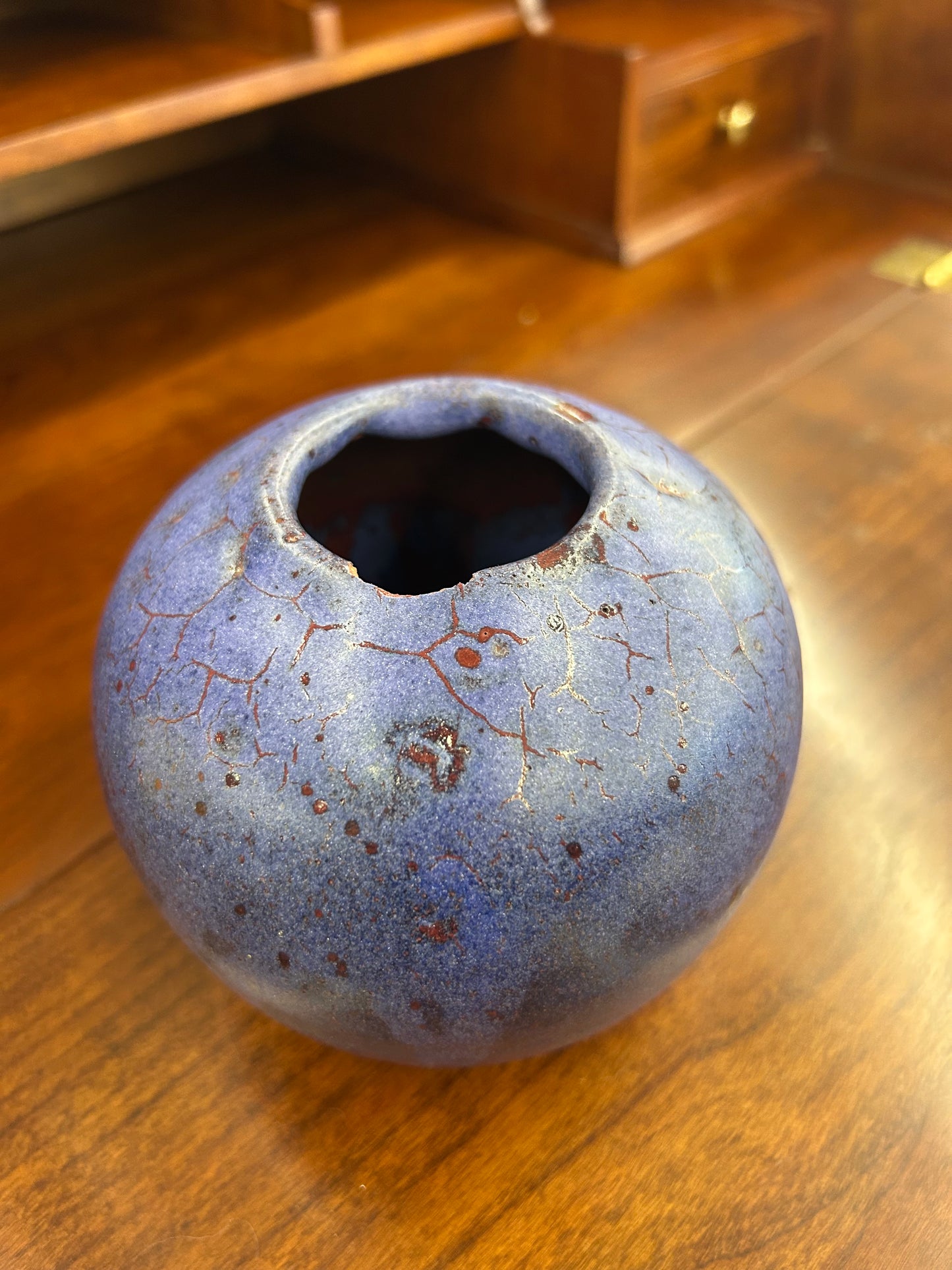 New Clairvaux pottery vase (small chip)