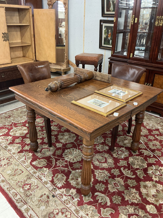 Solid Oak Farmhouse Dining Table