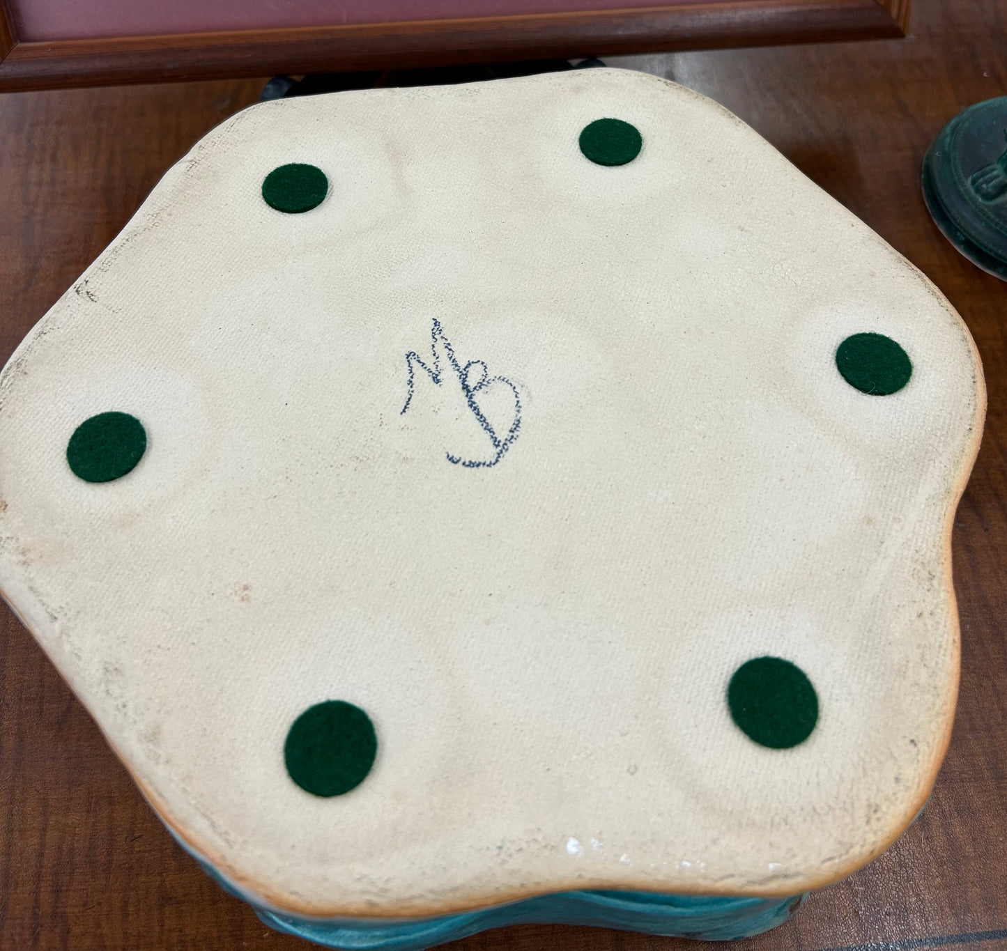 Handmade Studio Pottery Bowl (Signed “MB”)
