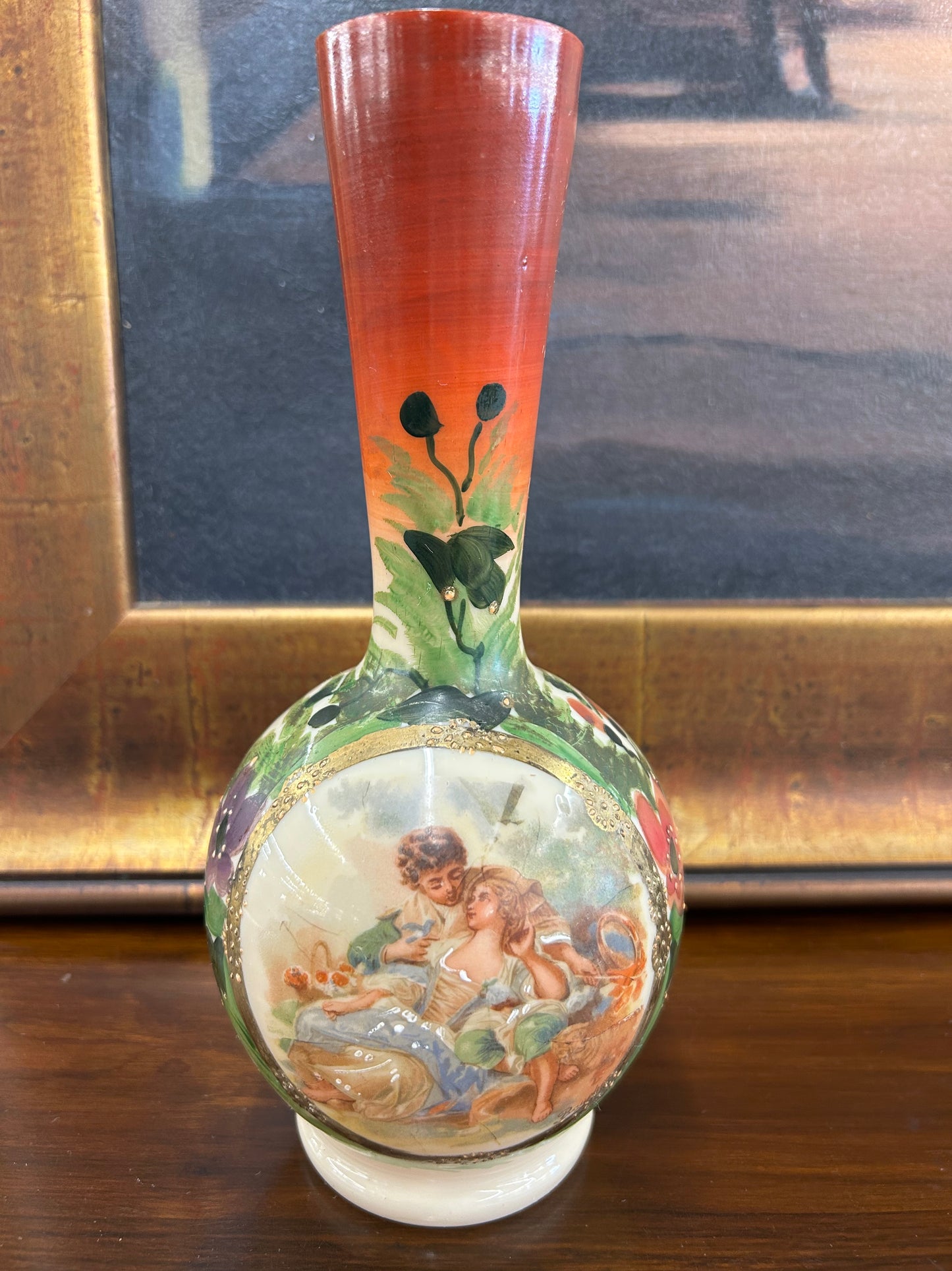 Royal Vienna Style Porcelain Vases, Signed “Boucher” (Pair)