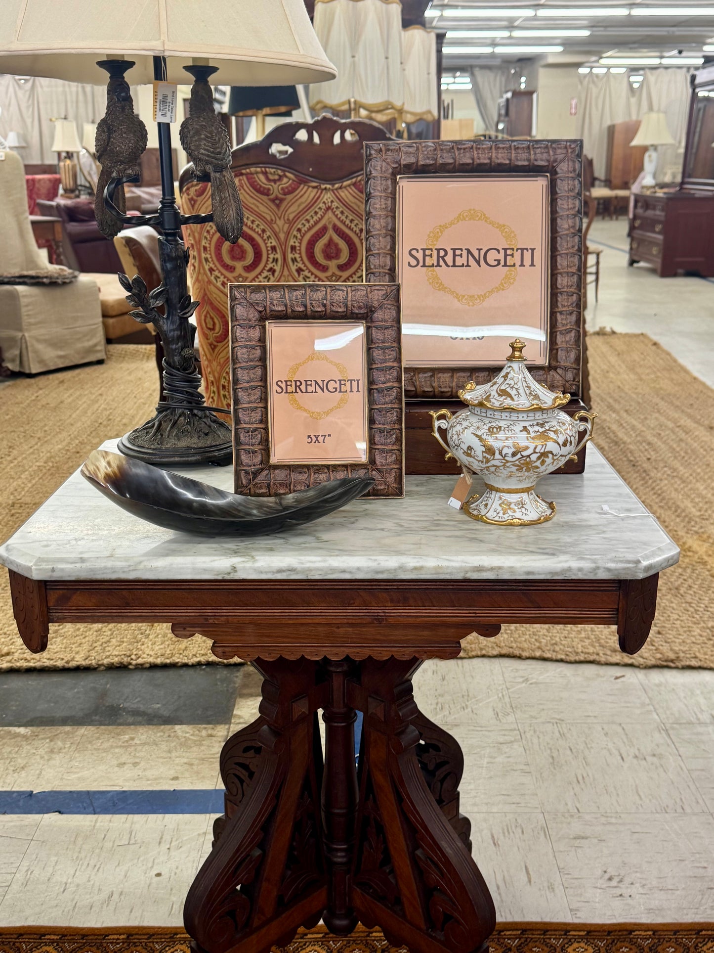 Large Brown Crocodile Frame