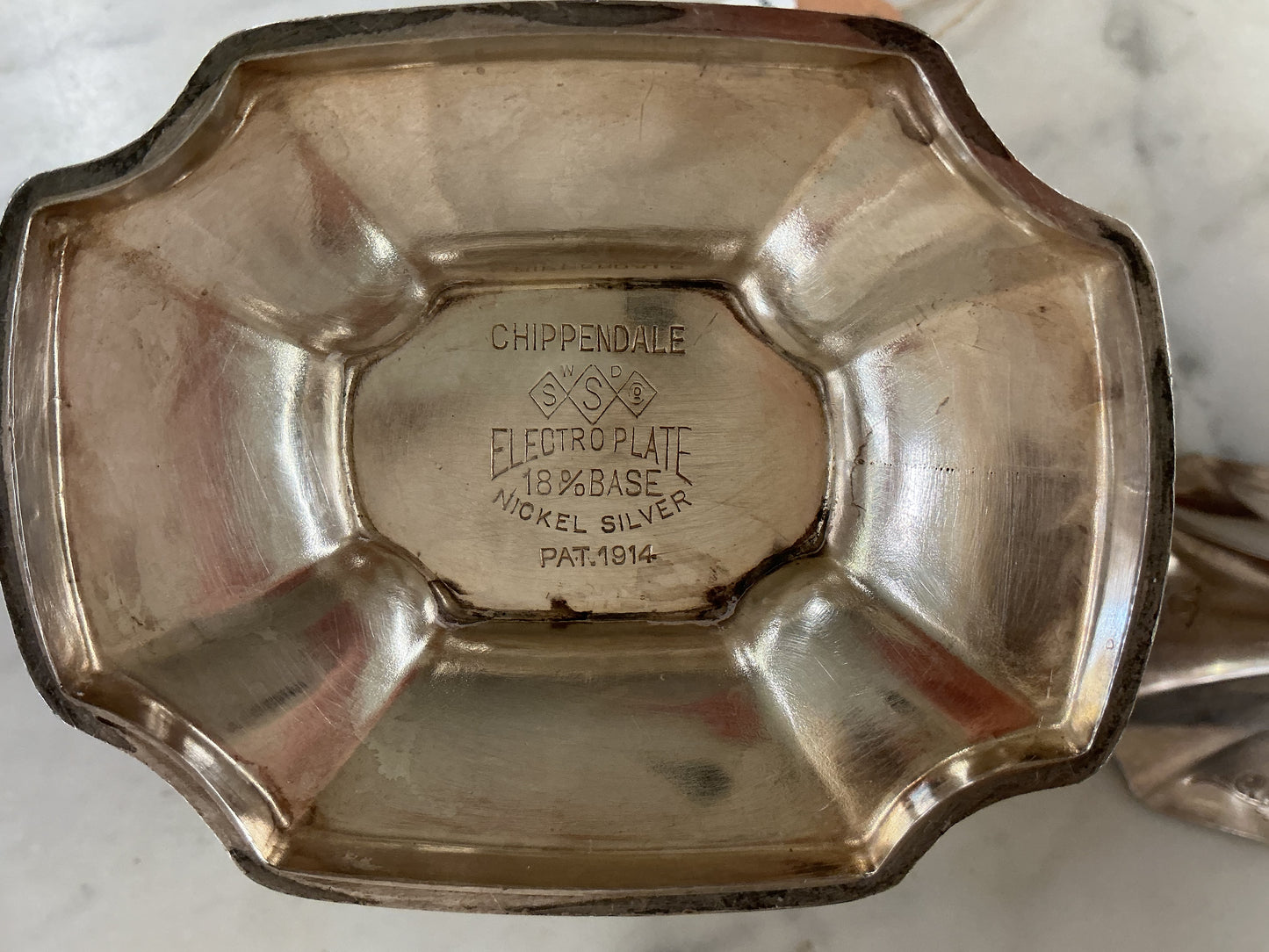 1914 Chippendale Silver Plate Tea Service