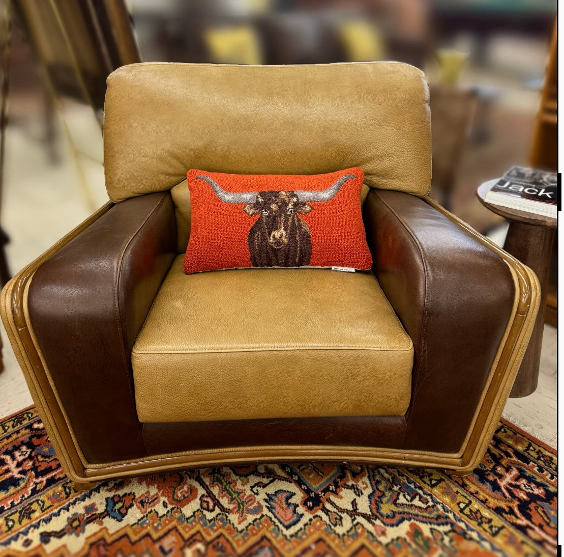 LONGHORN HOOK PILLOW