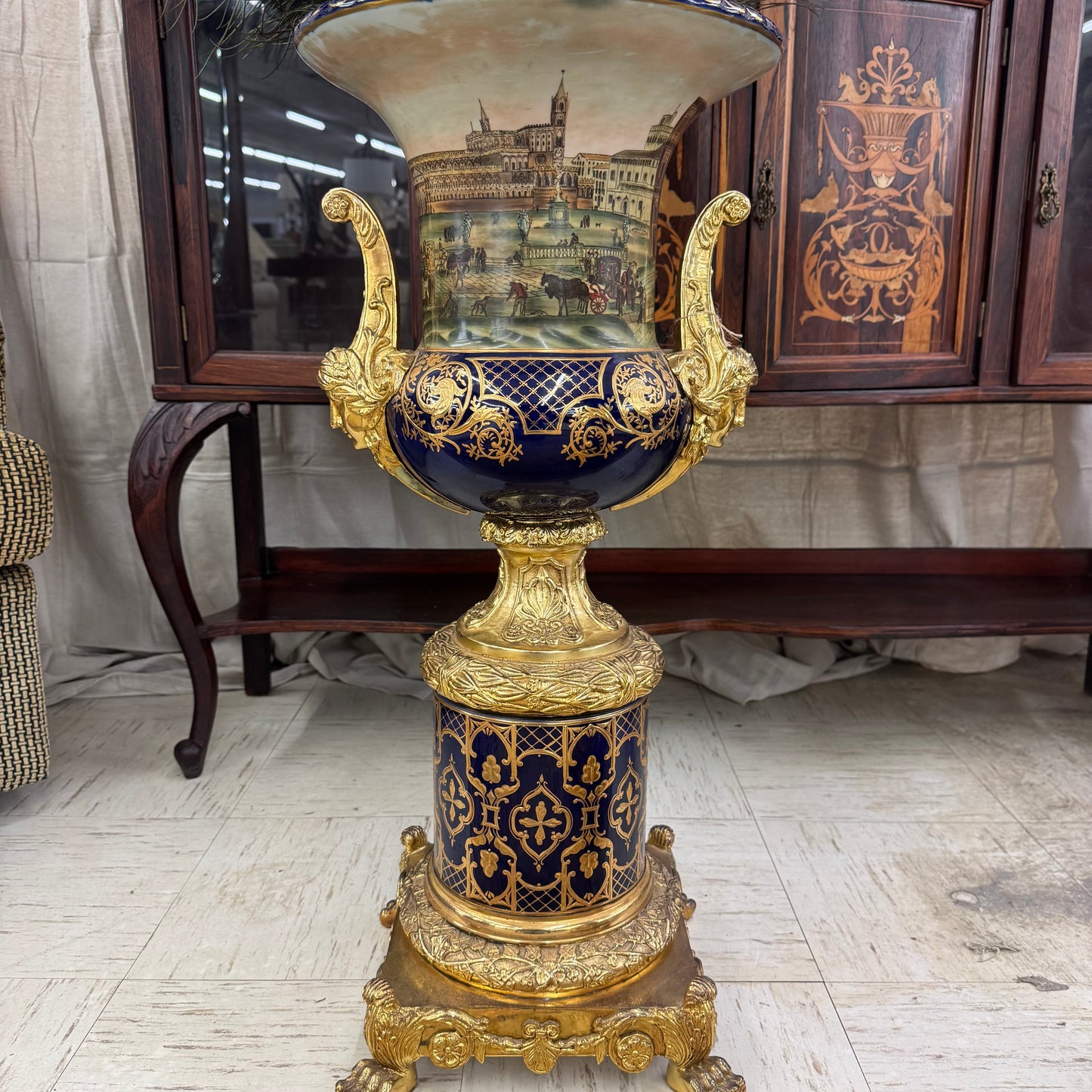 Pair of beautiful porcelain urns