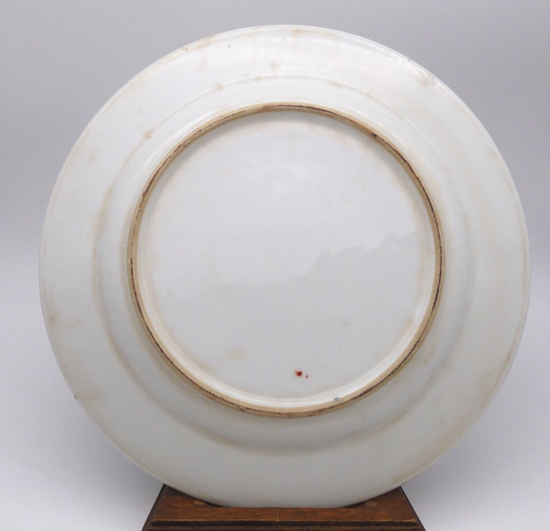 Antique Chinese Qing Superb Unusual Famille Verte Porcelain Plate