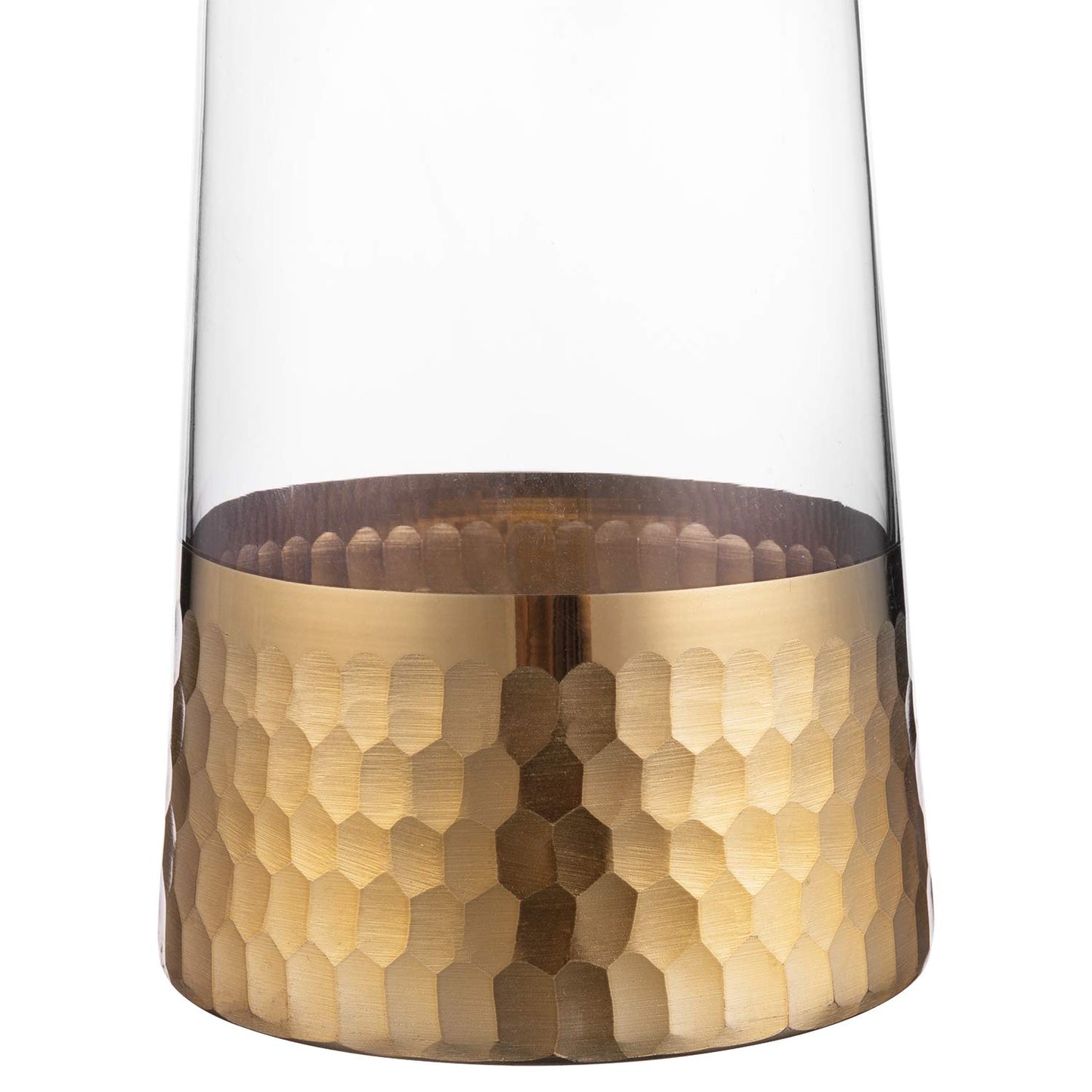 Gold Honeycomb Vase
