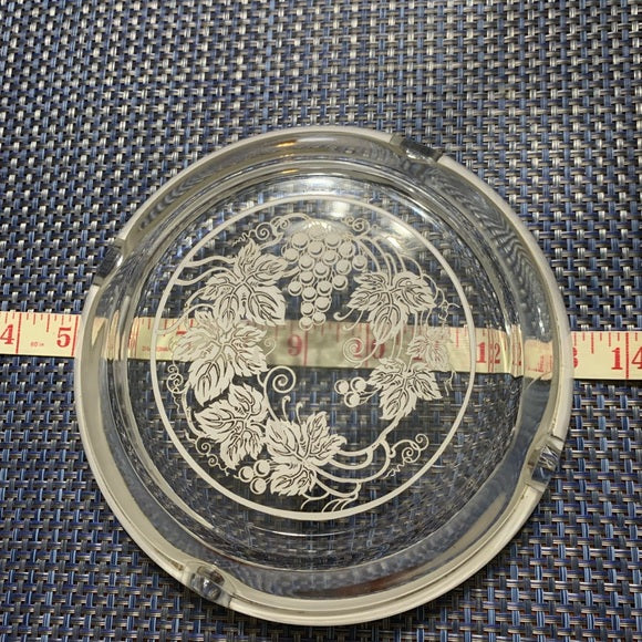 Vintage Ashtray with sterling Silver Overlay