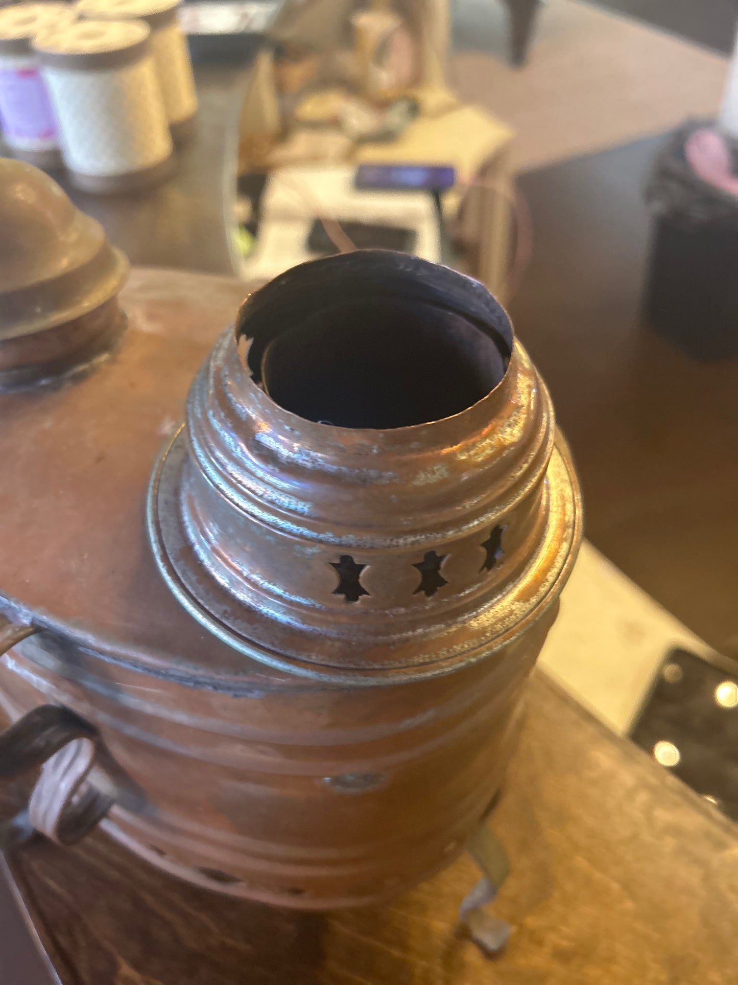 Antique Copper Samovar/Hot Water Urn