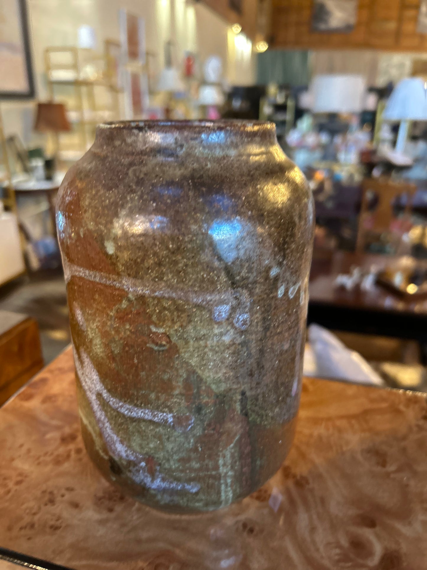 Ash Glaze Pottery Vase
