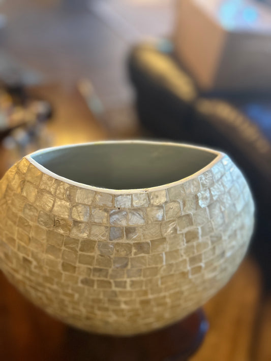 Gold Oval Vase