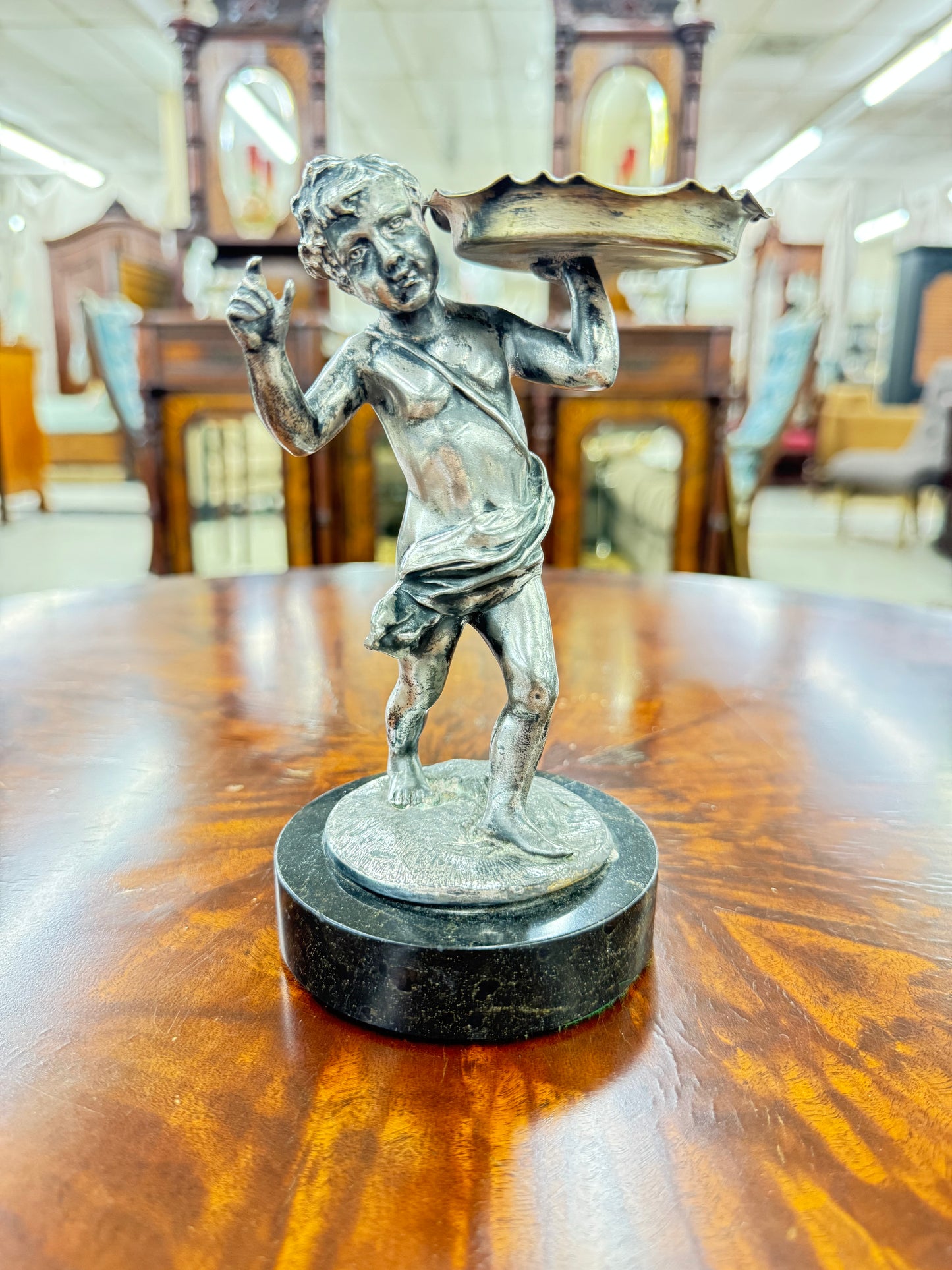 Antique Figural Card Holder