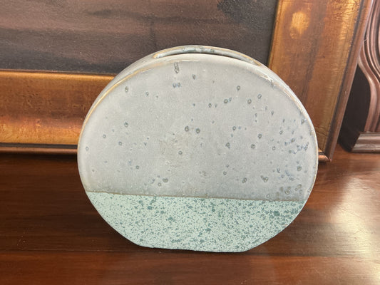 Ceramic bud vase coin bank style