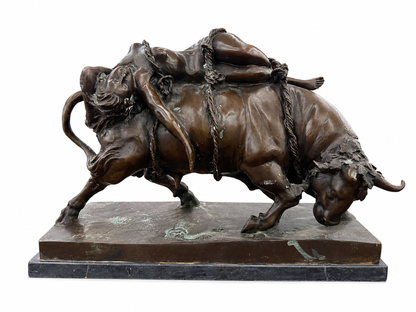 Large Bronze Sculpture of Europa and the Bull