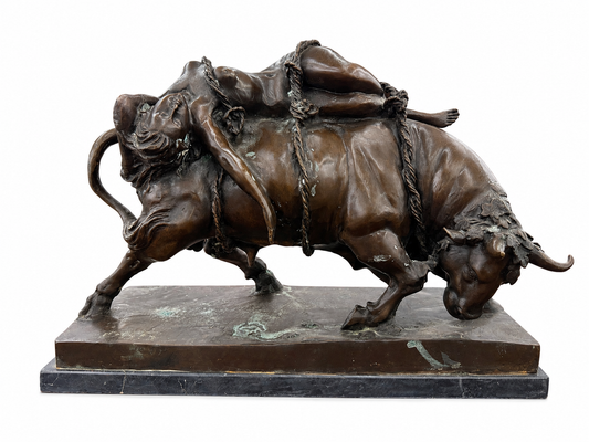 Large Bronze Sculpture of Europa and the Bull
