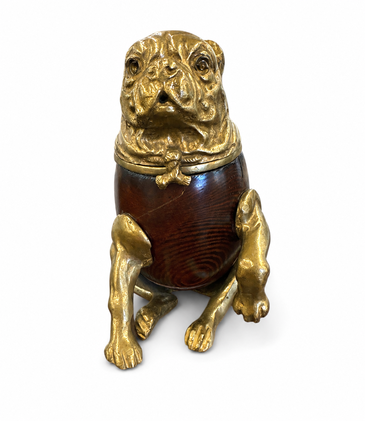 Victorian style bulldog inkwell