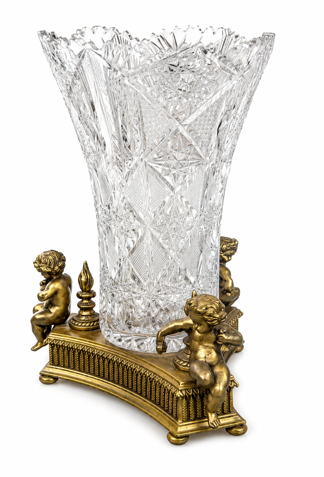 Exceptional Cut Crystal Vase