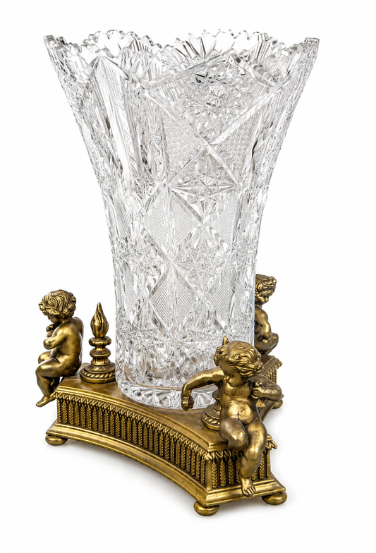 Exceptional Cut Crystal Vase